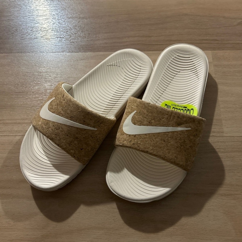 Cork Material, Soft-Sole Nike Slides